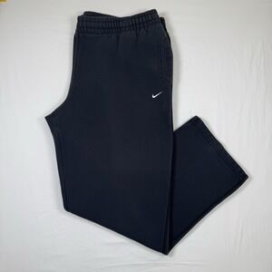 VINTAGE Y2K Nike Sportswear Fleece Pants Men XXL‎ TTG EEG Black Sweatpant
